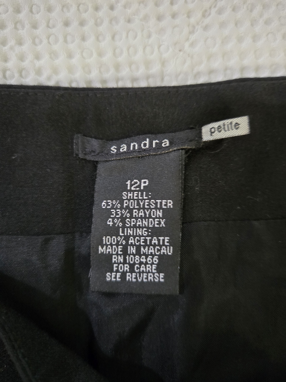 Sandra Petite Black Skirt - Classic Black